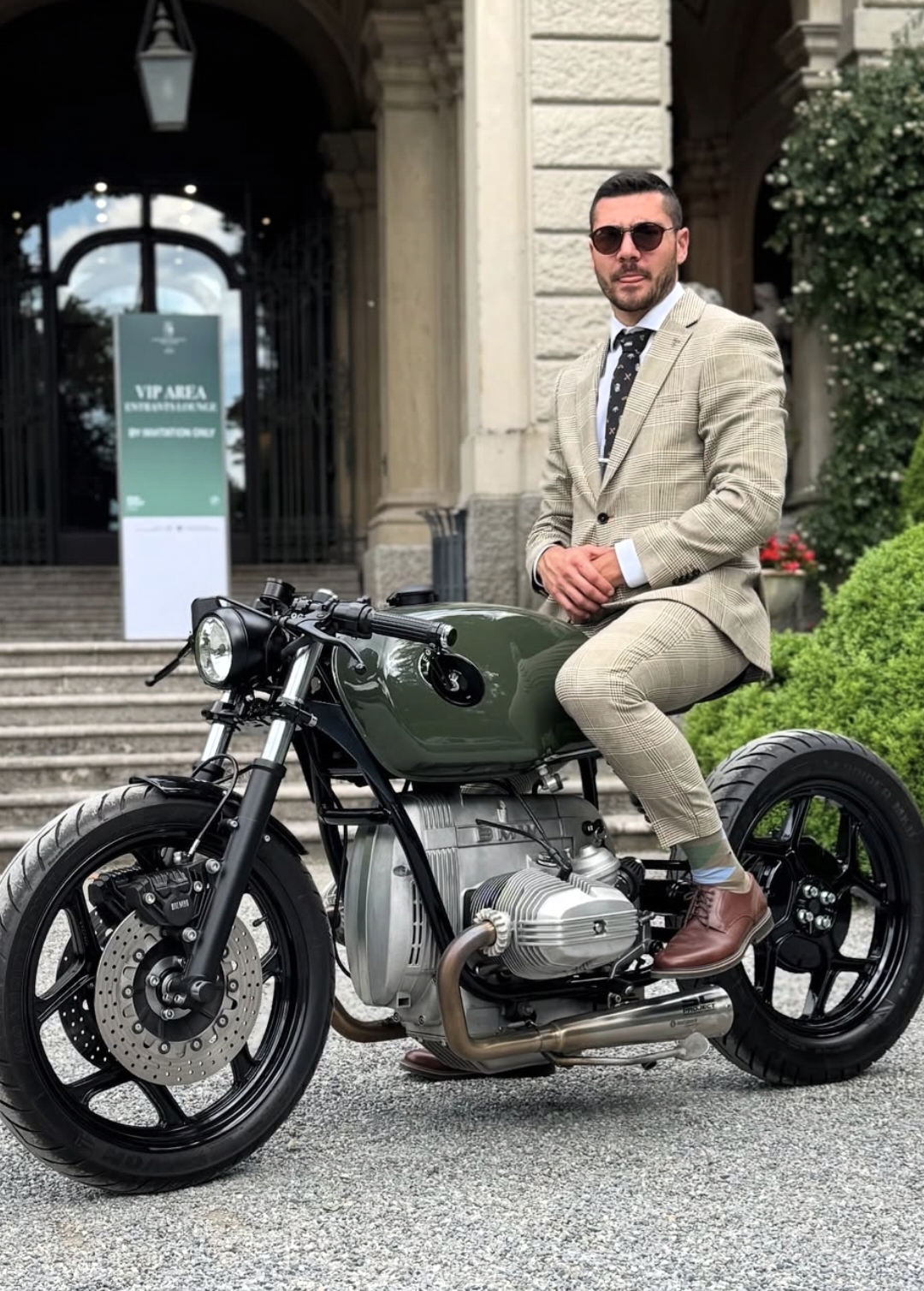 BMW R80 Café Racer al Concorso di Eleganza Villa d'Este